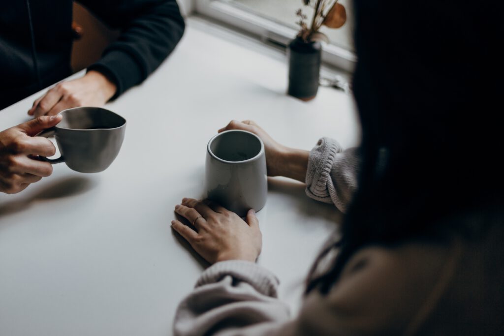 women having coffee